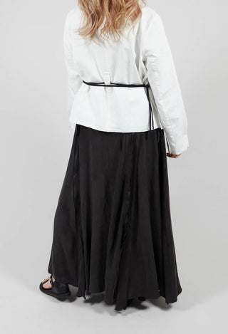 Pleated Full Skirt in Original Black