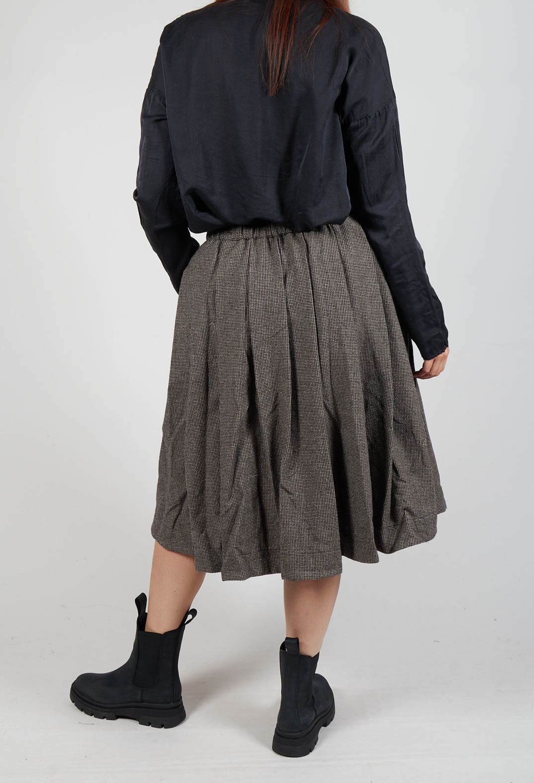 Pleated Skirt in Coffee