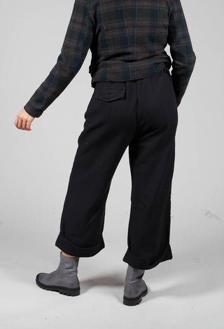 Pleated Slacks in Black