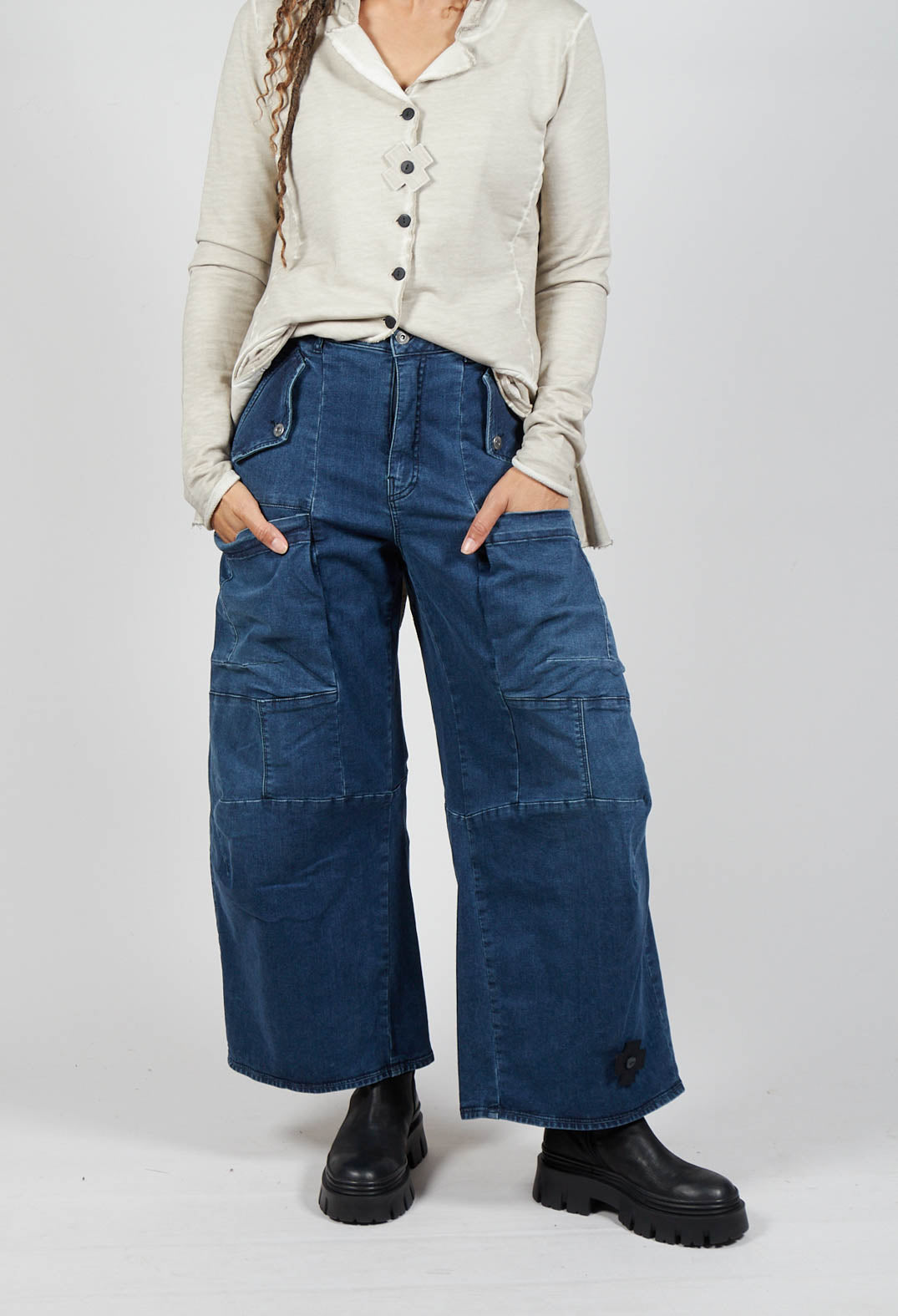 Plenty Denim Trousers in Dark Blue