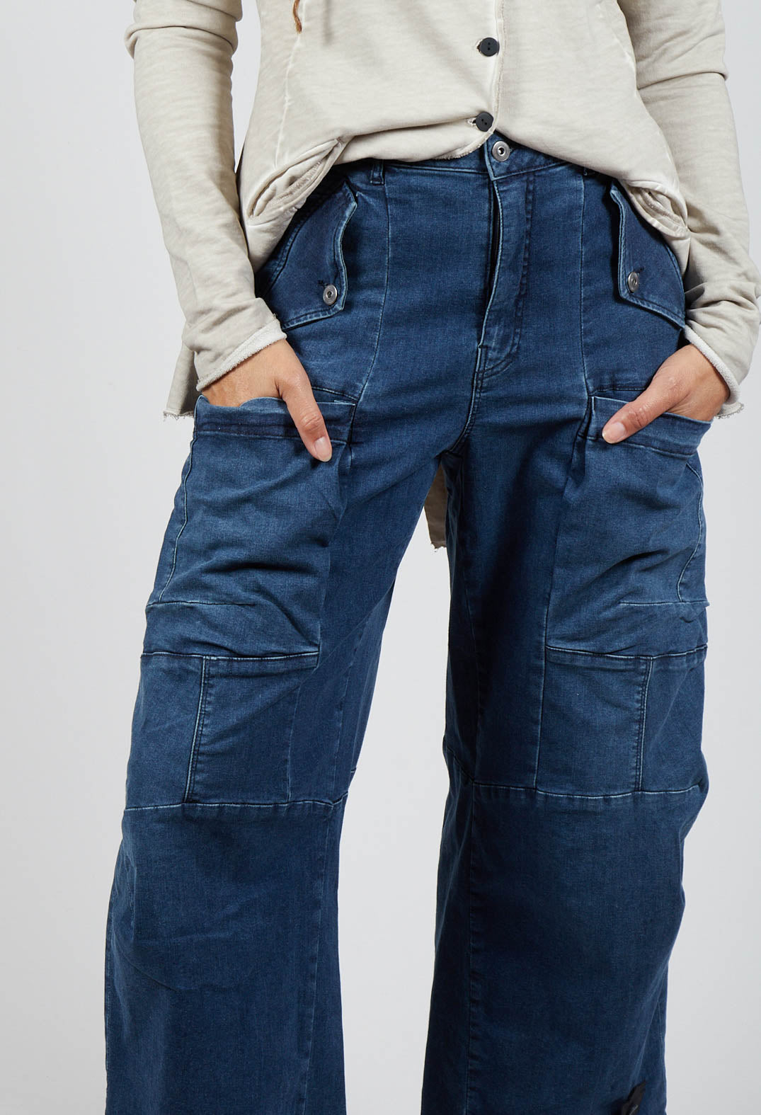 Plenty Denim Trousers in Dark Blue