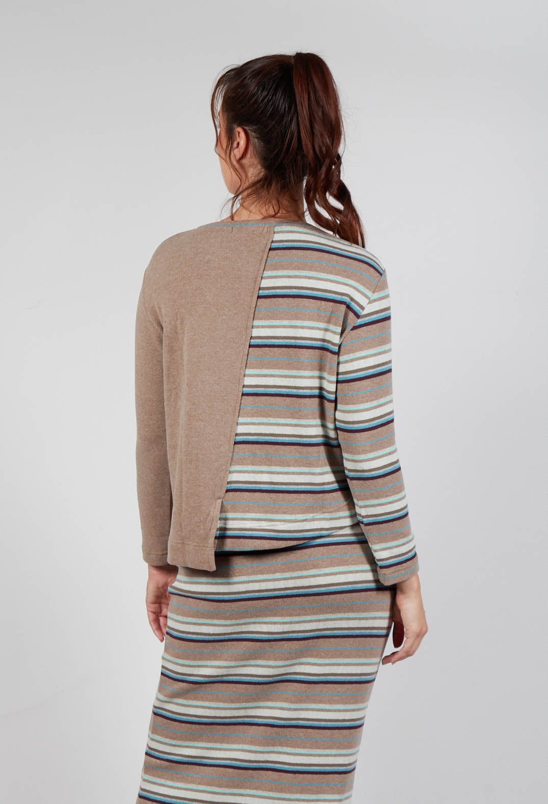 Polpa Cardigan in Alpaca Stripe