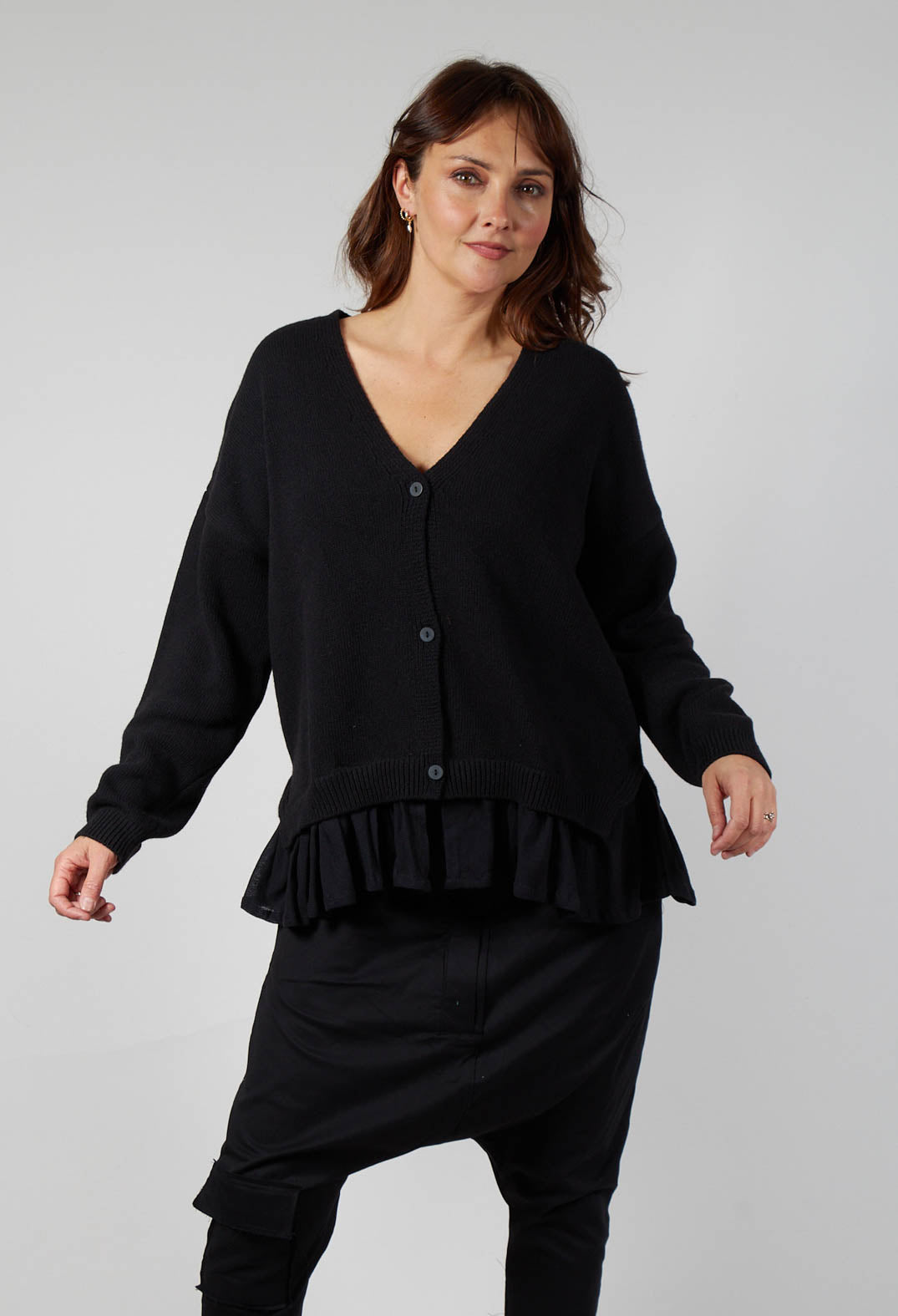 Pops Cardigan in Black