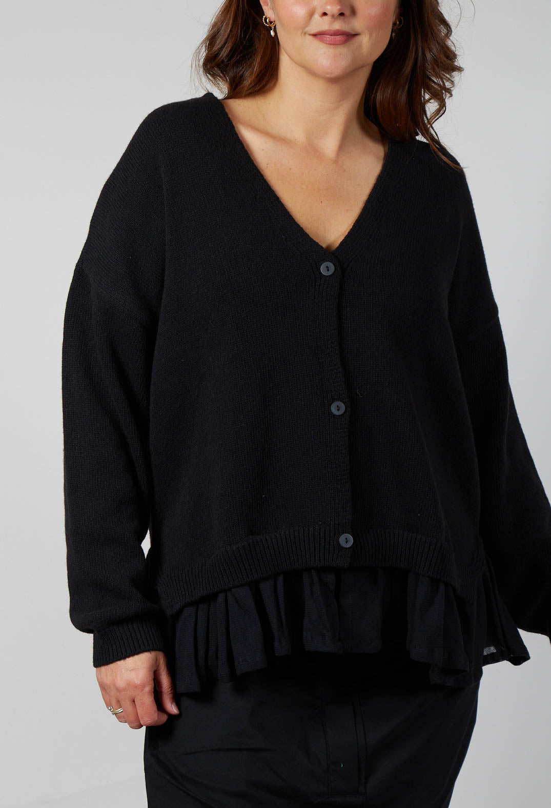 Pops Cardigan in Black