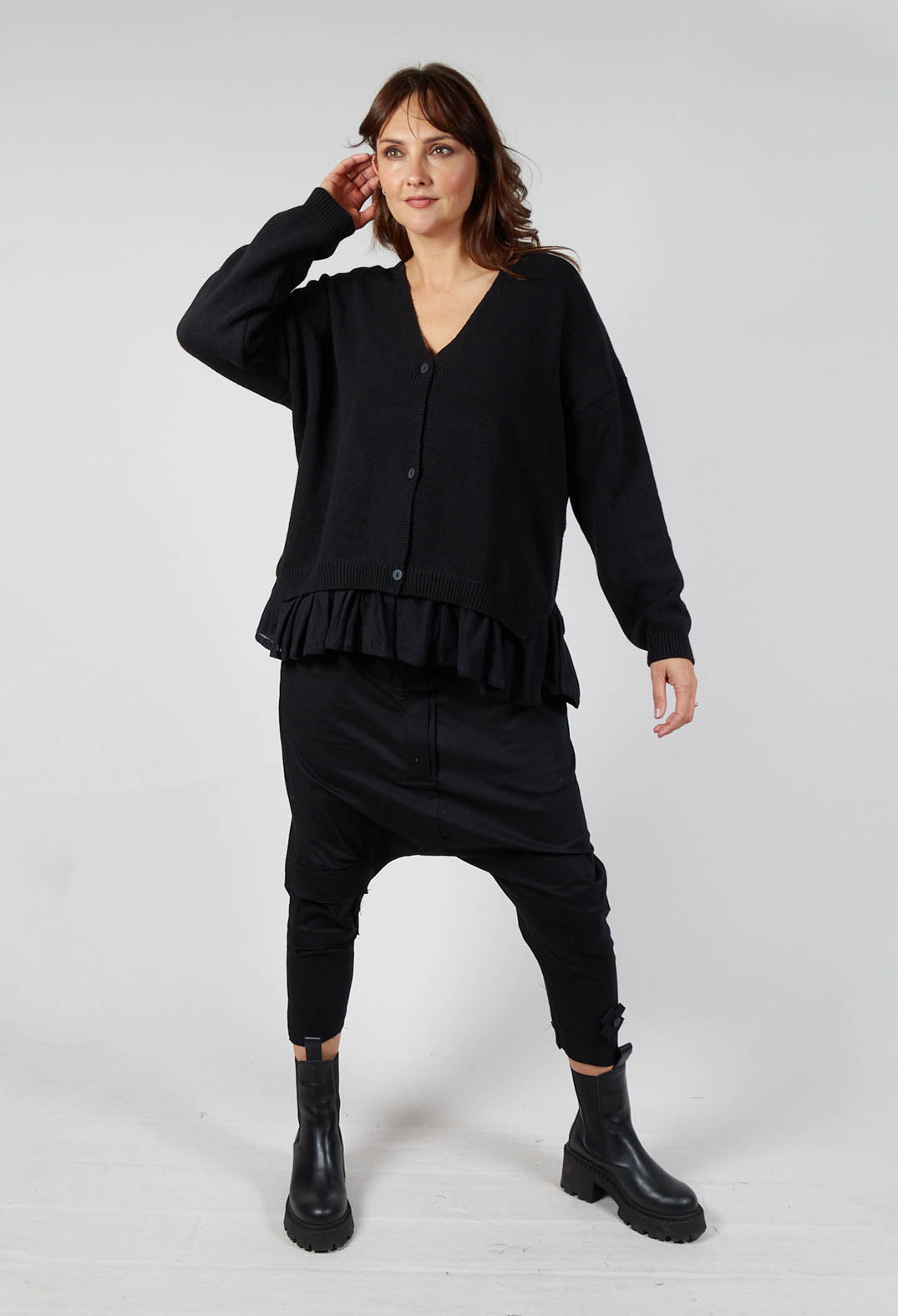 Pops Cardigan in Black