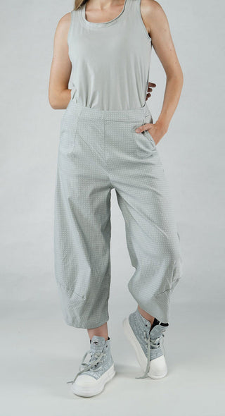 PRE-ORDER - Pull On Balloon Trousers in Malibu Print (Pictured in Grey Check)