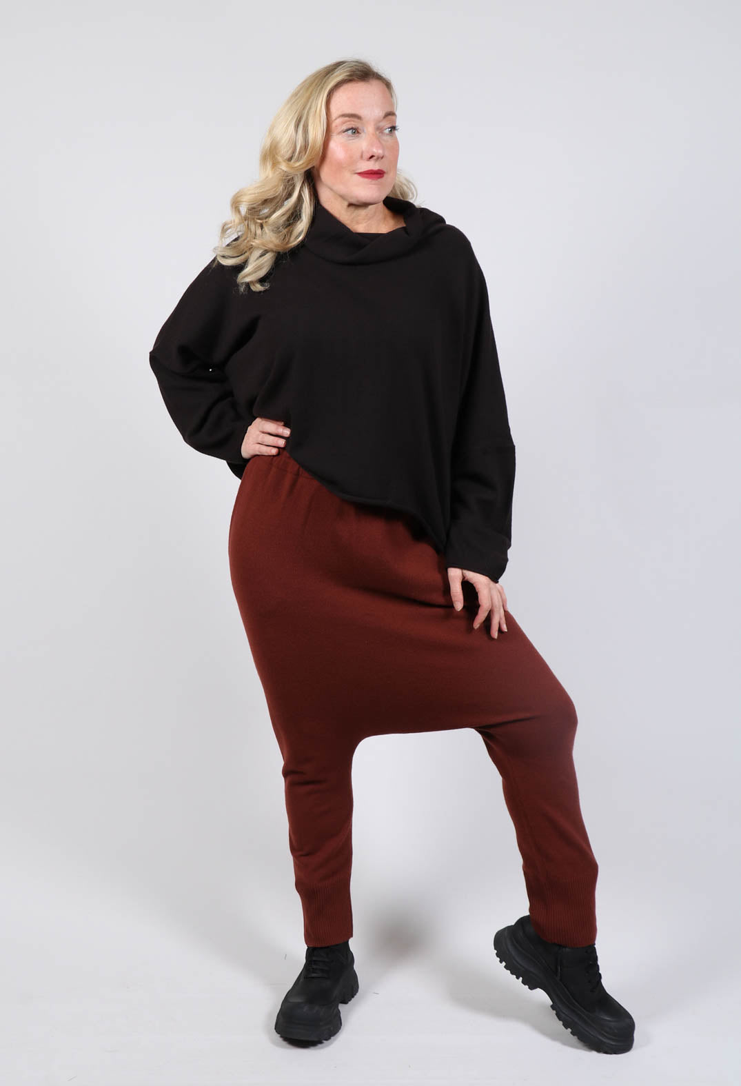 Plus size best sale drop crotch pants