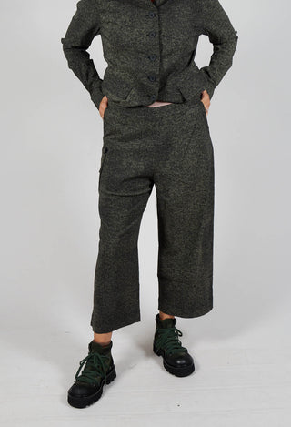 Pull On Straight Leg Trousers in Camp Print