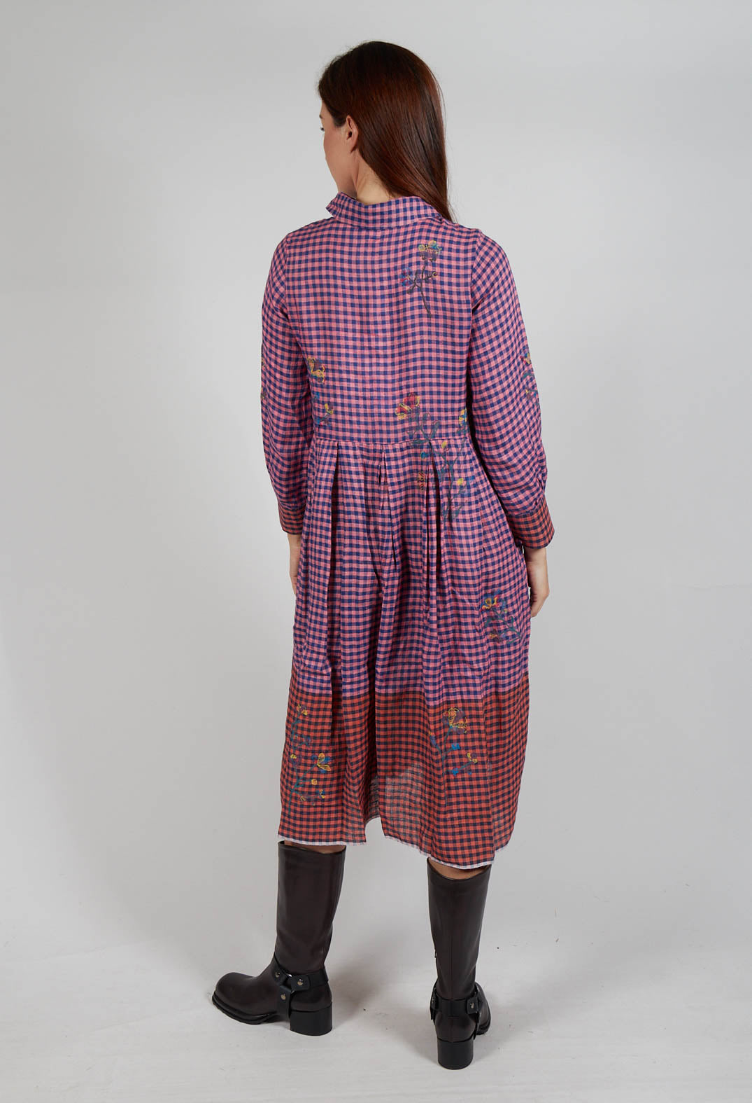 Raven Dress in Pink Gingham