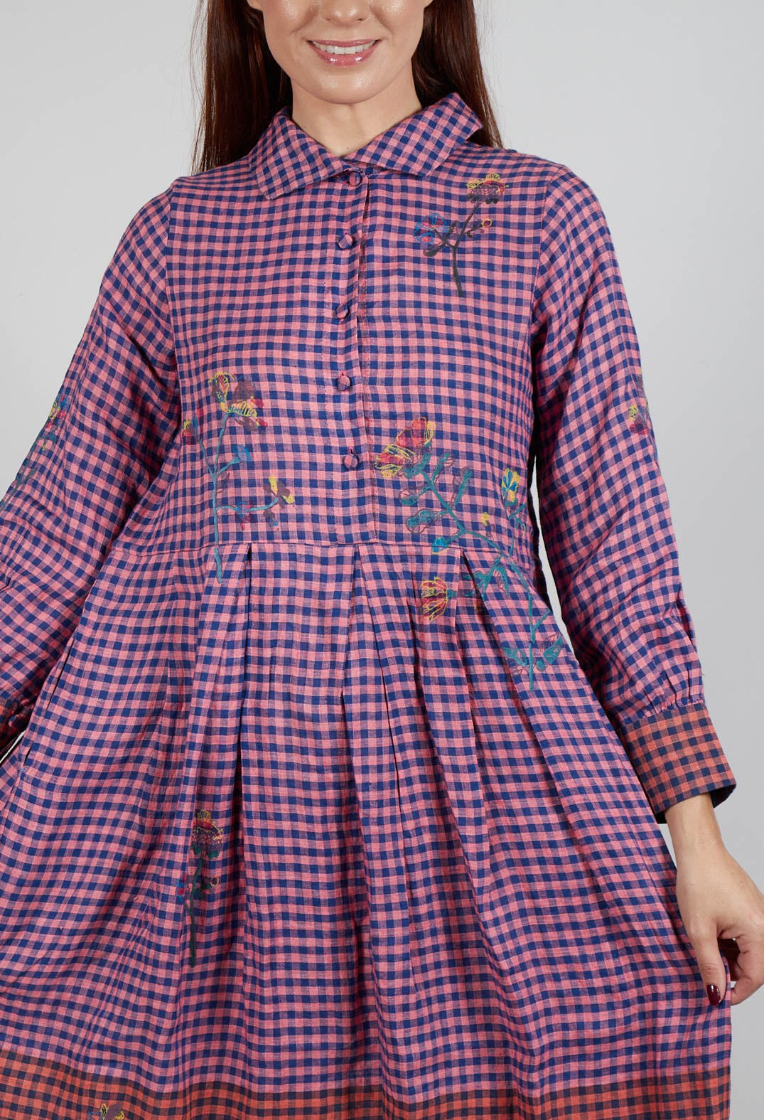 Raven Dress in Pink Gingham