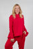 Relaxed Cross Neck Top in Cardinal Cloud