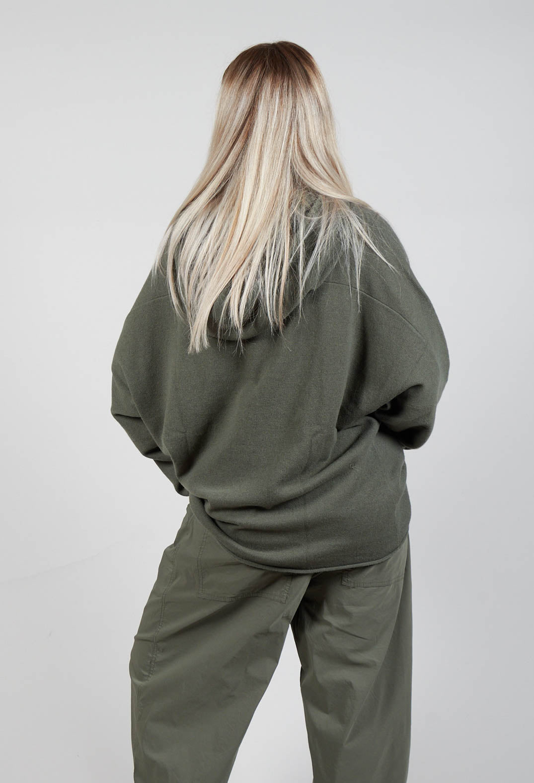 Relaxed Fit Hooded Jumper in Camp