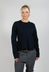 Ribbed Sleeve Jumper in Black