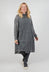 Rolled Neckline Tunic in Coal Cloud