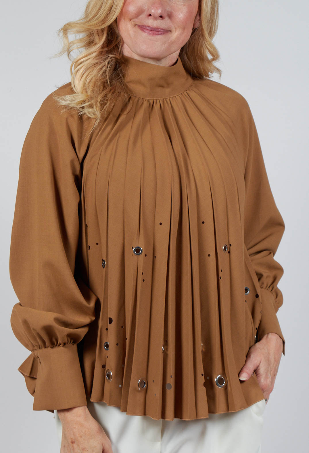 Romolo Blouse in Camel