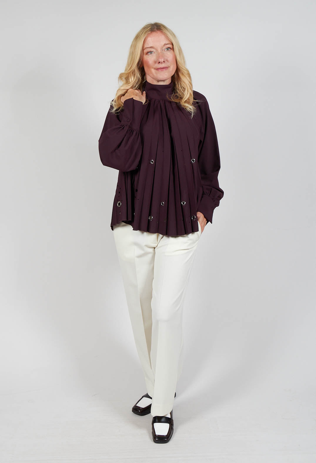 Romolo Blouse in Purple