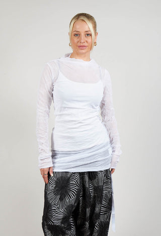 Ruched Aspi Top in White