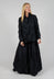 Ruffled Taffeta Jacket in Black