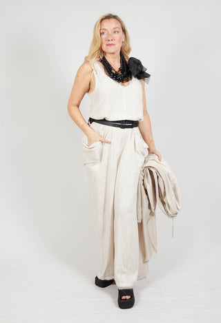 Lightweight Jumpsuit in Gesso