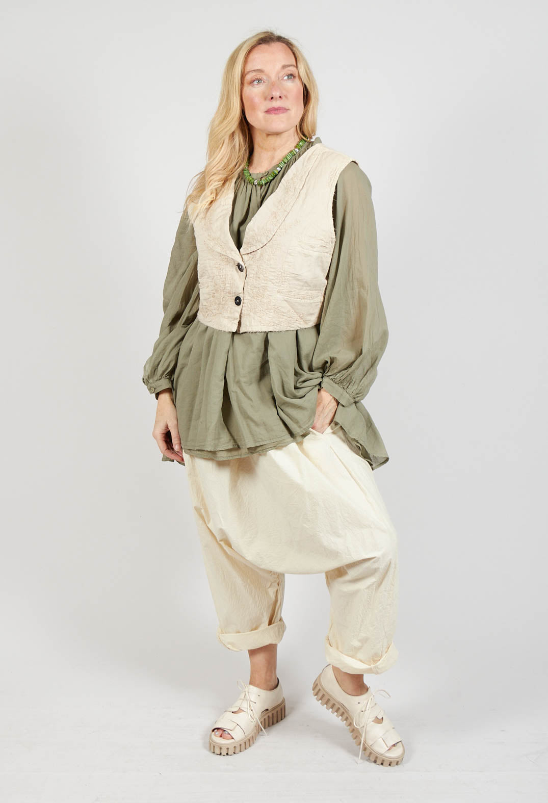 Bohemian Blouse in Sage