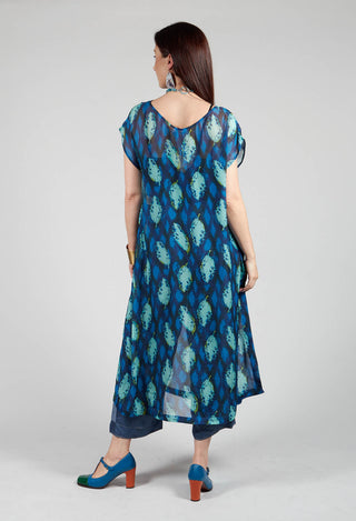 Cape Ikat Leaves Tunic in Multicolour