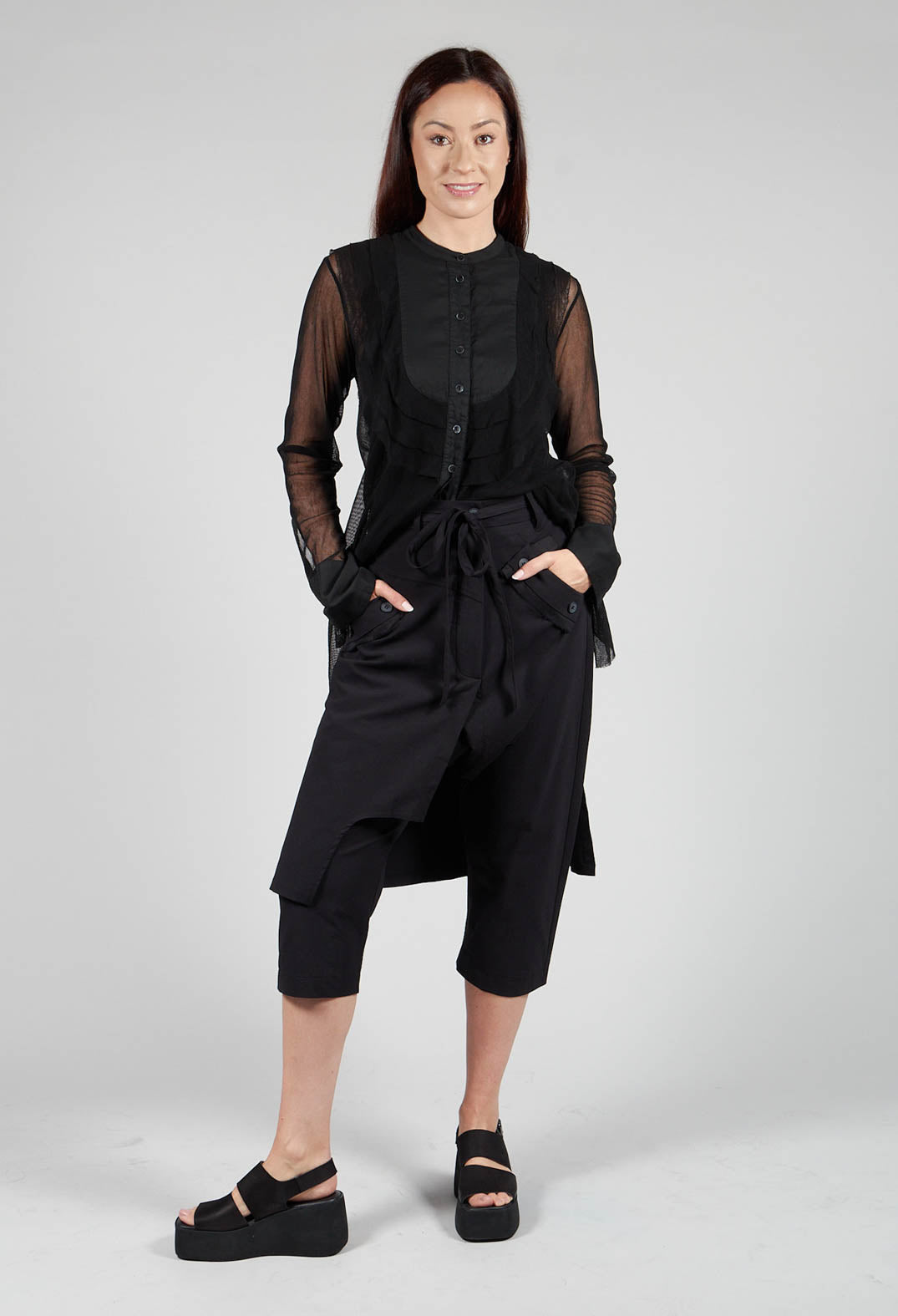 Skirt Trousers in Black