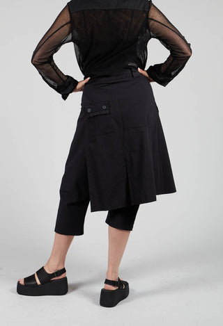 Skirt Trousers in Black