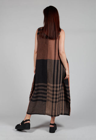 A-Line Linen Dress in Copper