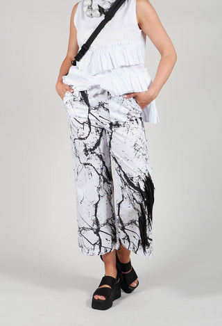 Wide Leg Trousers in Wakaba Gaia