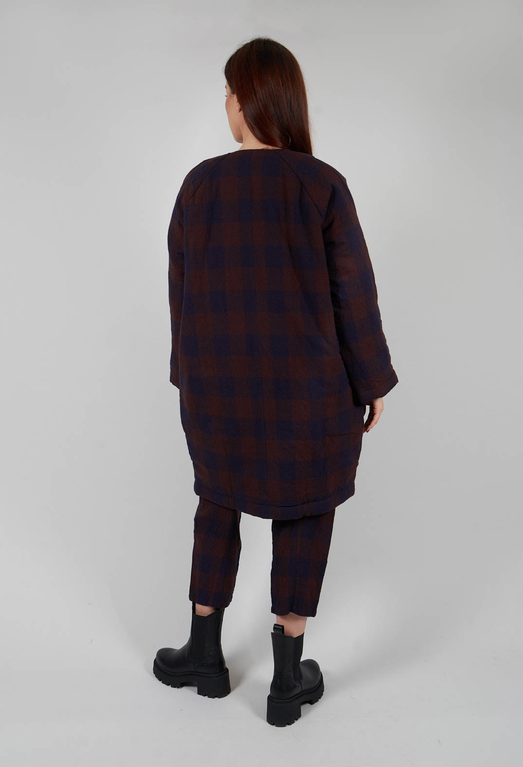 Samira Coat in Check