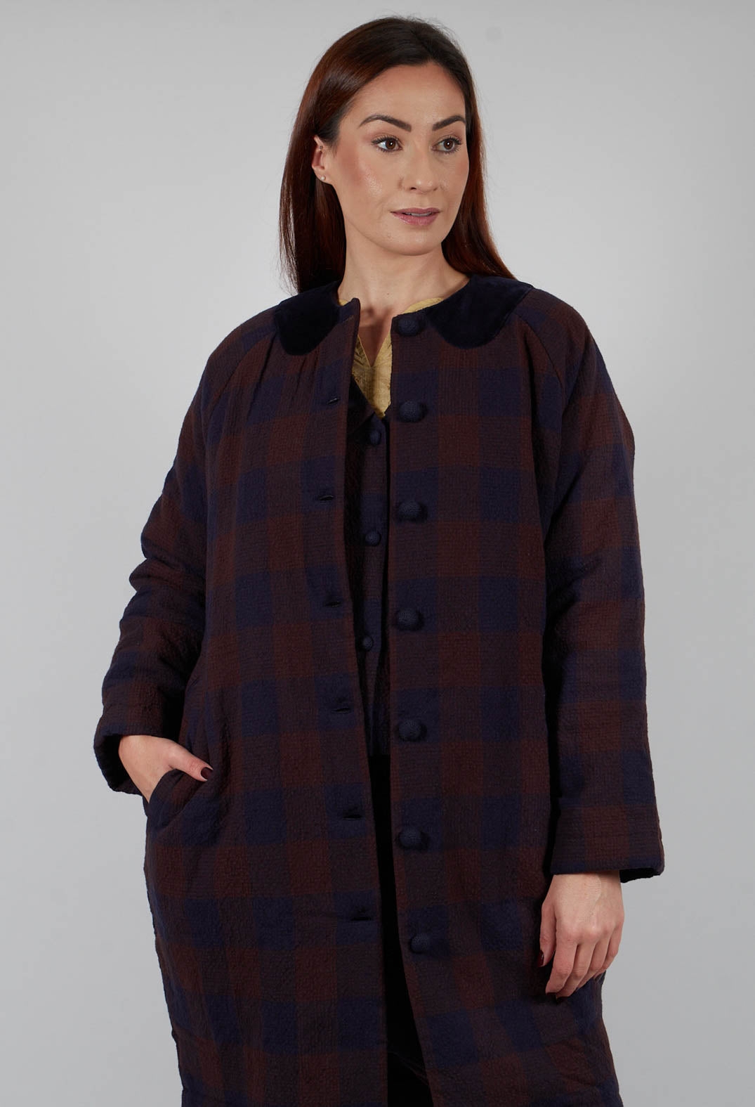 Samira Coat in Check