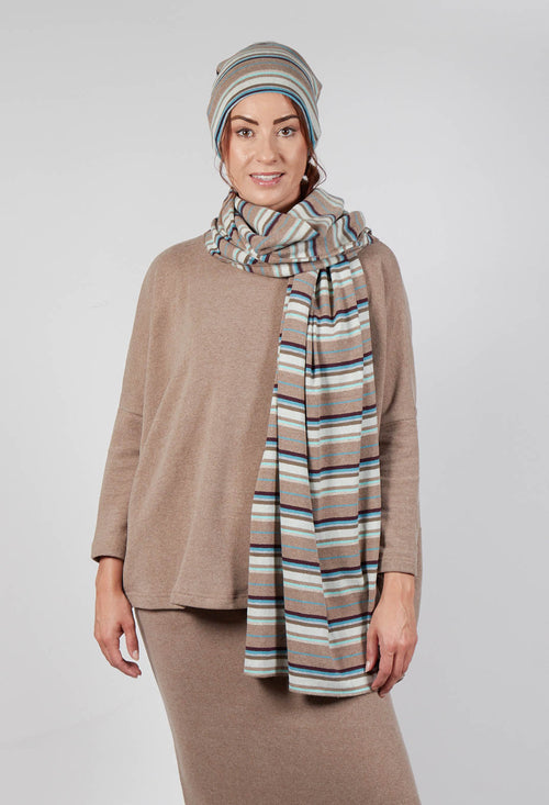 Segovia Scarf in Alpaca Stripe