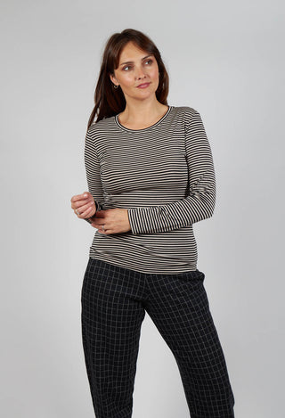 Selva T Shirt in Nero Stripe