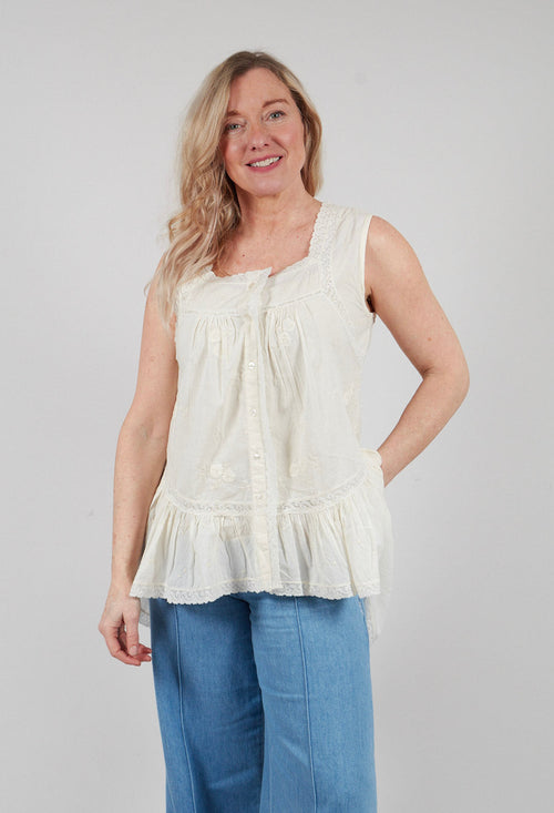 Serafine Top in Ecru