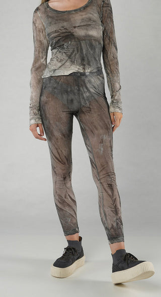 PRE-ORDER -  Sheer Print Leggings in Moon Pigment (Pictured in Asteroid Pigment)