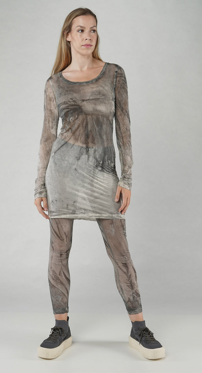 PRE-ORDER -  Sheer Print T-Shirt in Moon Pigment (Pictured in Asteroid Pigment)