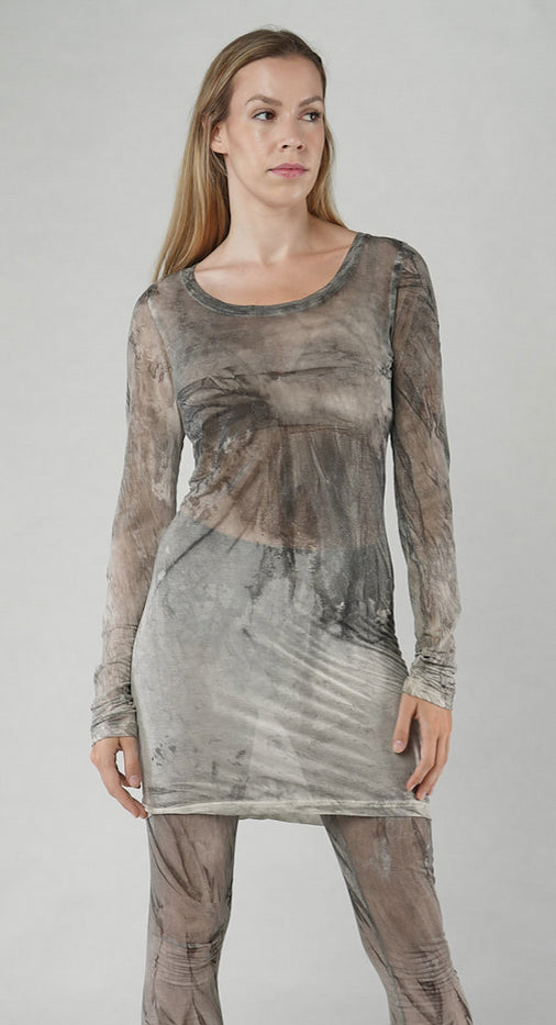 PRE-ORDER -  Sheer Print T-Shirt in Moon Pigment (Pictured in Asteroid Pigment)