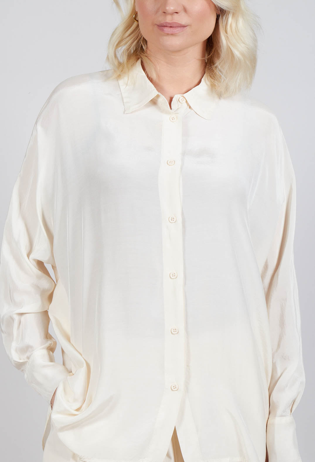 Sheer Shirt in Cream