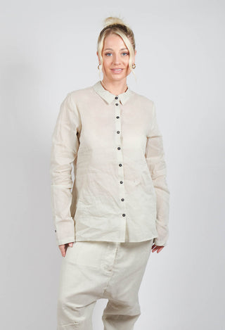 Sheer Shirt in Eraser Stiff