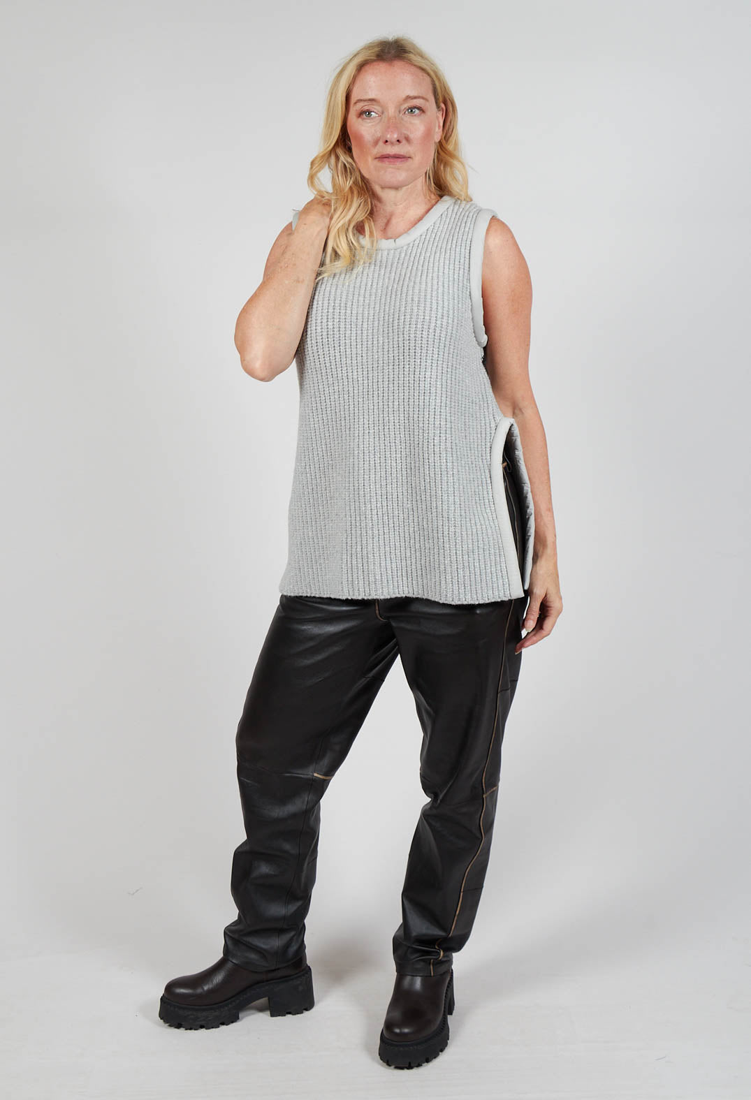 Shi Knit Top in Fog