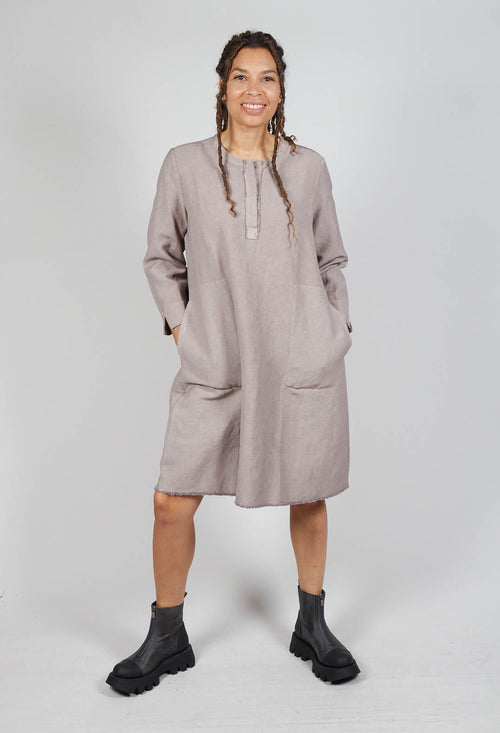 Shift Dress in Taupe