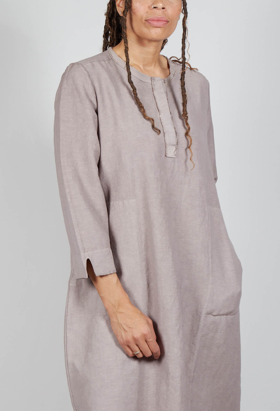 Shift Dress in Taupe