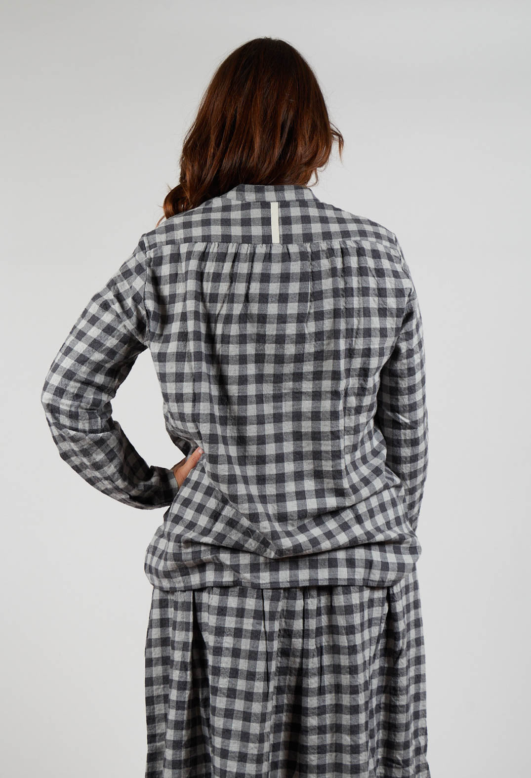 Shirt Cosma in Grey Check