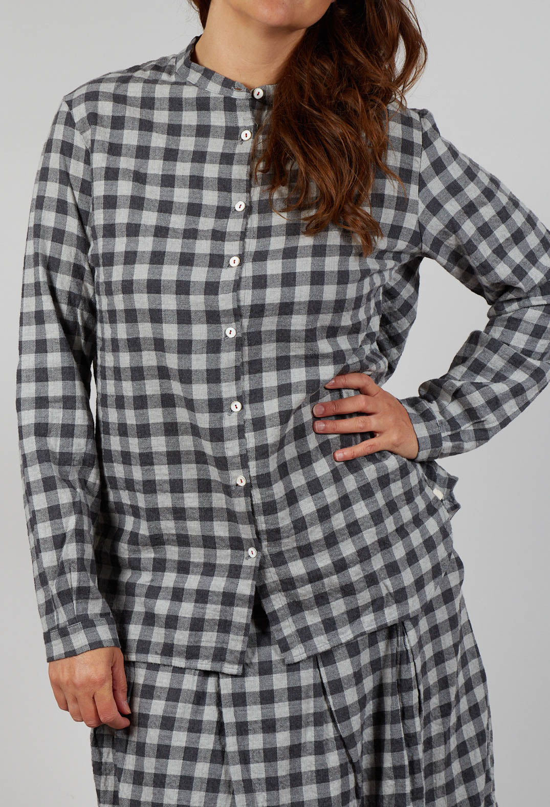 Shirt Cosma in Grey Check