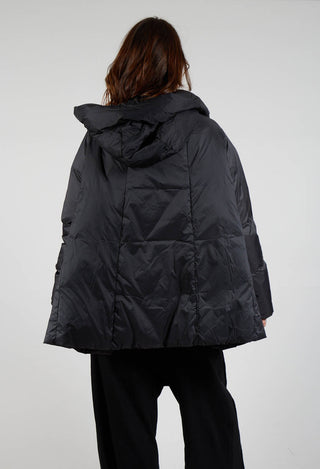 Short Puffer Jacket in Black