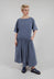 Short Sleeve Drop Waist Dress in Cloud Blue