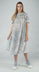 PRE-ORDER - Short Sleeve Lightweight Shirt Dress in Colorful Short Sleeve Lightweight Shirt Dress in Colorful (Pictured in Grey Print)