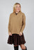 Side Fasten Cardigan in Camel