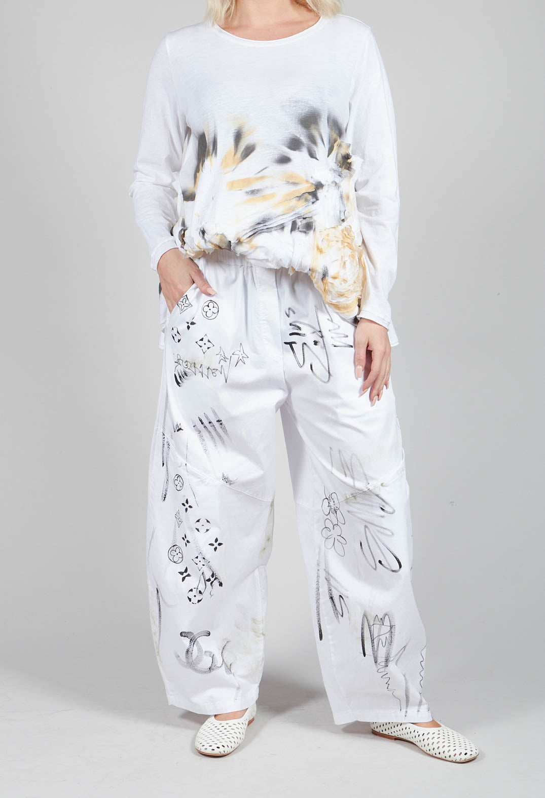 Signature Design Trousers in White