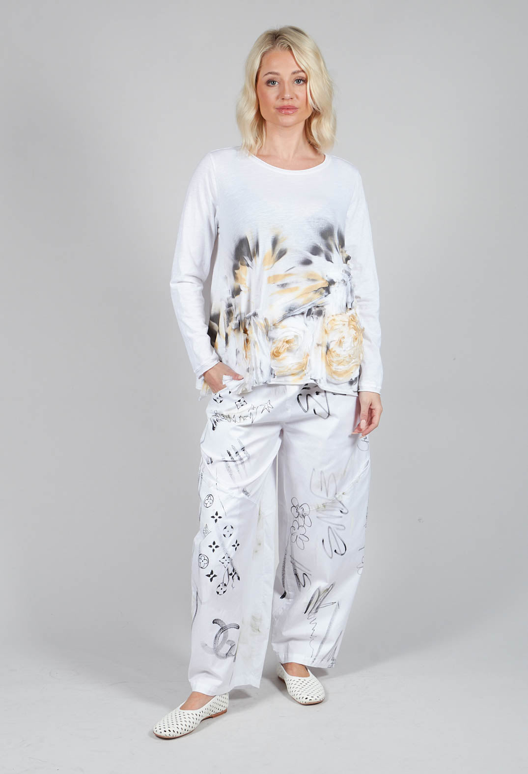 Signature Design Trousers in White